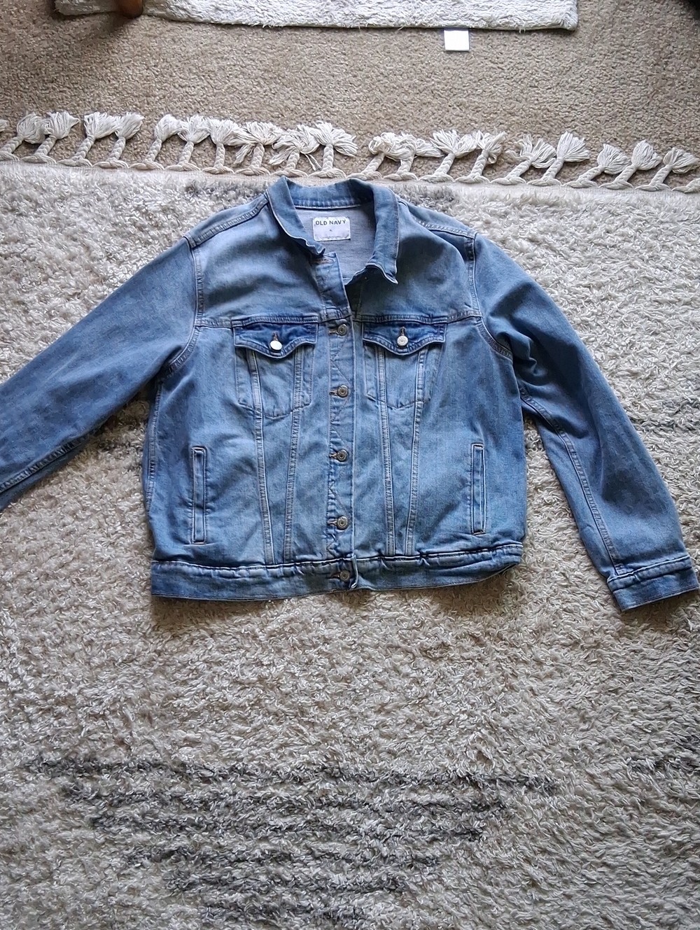 Old Navy Light Blue Denim Trucker Jacket XL
